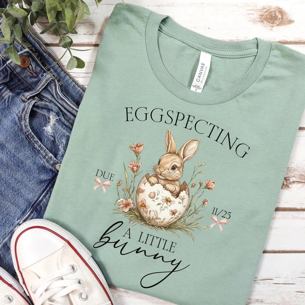 Easter Pregnancy Announcement Shirt Custom Mom To Be Tshirt